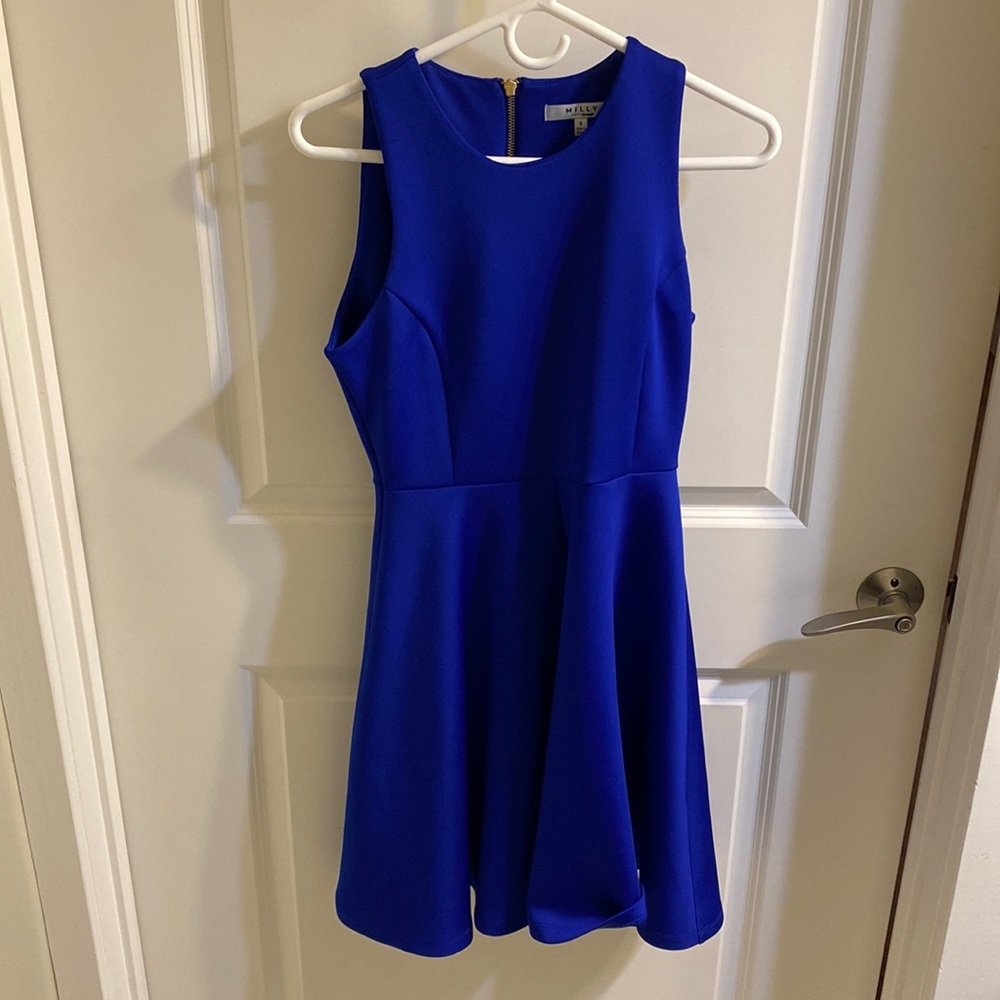 Milly blue sleeveless dress